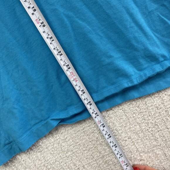 Y2K Nike Worldwide Long Sleeve Shirt Mens Size M Tee Blue / Orange Globe - Picture 12 of 13